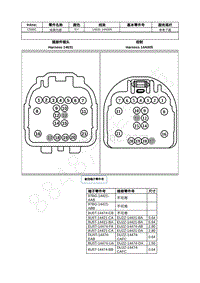 2021年福特追光者EVOS插件图-C500C 线束内部 