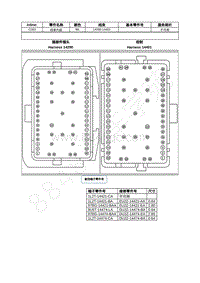 2022年福特追光者EVOS接插件图-C263 线束内部 