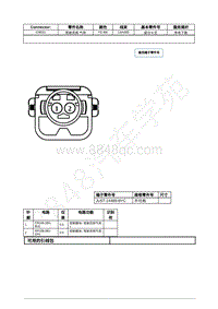 2022年福特追光者EVOS接插件图-C9031 驾驶员侧 气帘 