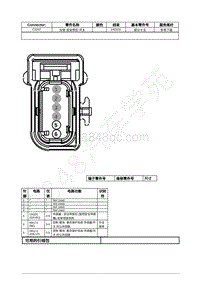 2021年福特锐际Escape插件图-C3247 左侧 安全带扣 开关 