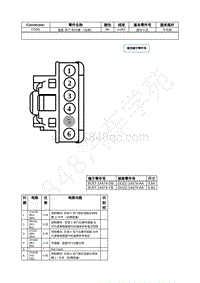 2021年福特锐际Escape插件图-C2091 温度 风门 执行器 （左侧） 