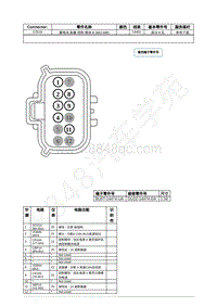 2022年福特锐际Escape插件图-C2518 蓄电池 能量 控制 模块 B BECMB 