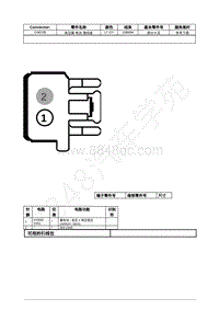 2021年福特锐际Escape插件图-C4815B 高压蓄 电池 插线盒 