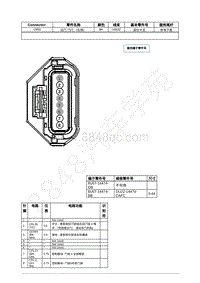 2021年福特锐际Escape插件图-C850 后门 门闩 （右侧） 