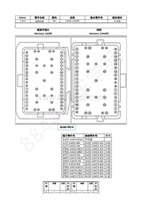 2021年福特锐际Escape插件图-C219 线束内部 