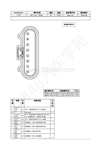 2022年福特全新锐界Edge插件图-C705 后门 门闩 （左侧） 