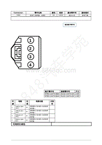 2022年福特全新锐界Edge插件图-C802 后车门 扬声器 （右侧） 