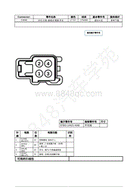 2021年福特全新锐界Edge接插件-C4046 许可 灯具_ 掀背式 释放 开关 