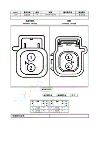 2021年福特全新锐界Edge接插件-C339 线束内部 