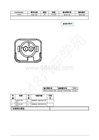 2021年福特全新锐界Edge接插件-C4504 左侧 气帘 