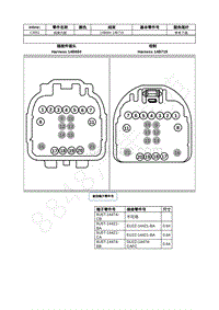 2023年福特锐界L Edge插件图-C3052 线束内部 