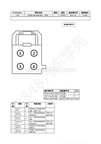 2023年福特锐界L Edge插件图-C382 车前座 前部 高度 电机 （左侧） 