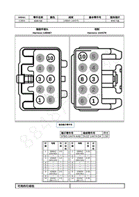 2023年福特锐界L Edge插件图-C3664 线束内部 