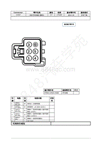 2021年福特全新锐界Edge接插件-C4357 后部 停车辅助 摄像头 