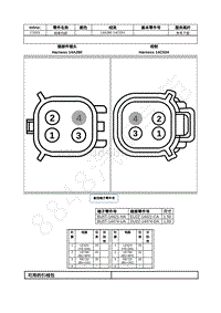 2022年福特全新锐界Edge插件图-C1023 线束内部 