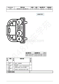 2021年福特全新锐界Edge接插件-C535 驾驶员侧 车门 车窗 控制 开关 