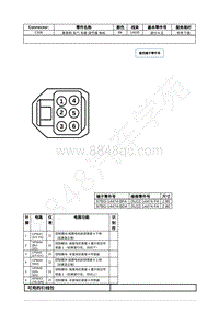 2022年福特全新锐界Edge插件图-C608 乘客侧 车门 车窗 调节器 电机 