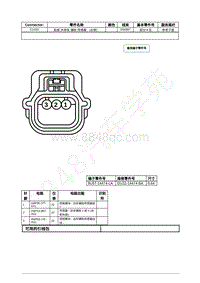 2021年福特全新锐界Edge接插件-C1431 前部 外停车 辅助 传感器 （右侧） 