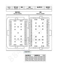 2021年福特全新锐界Edge接插件-C300 线束内部 