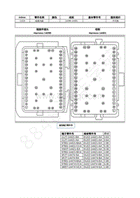 2023年福特锐界L Edge插件图-C219 线束内部 