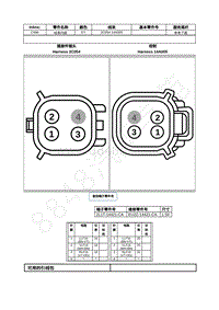 2021年福特全新锐界Edge接插件-C494 线束内部 