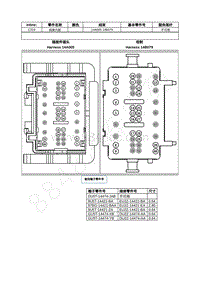 2023年福特锐界L Edge插件图-C319 线束内部 