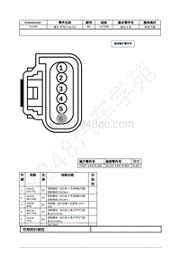 2021年福特全新锐界Edge接插件-C1449 电子 节气门 ETC 