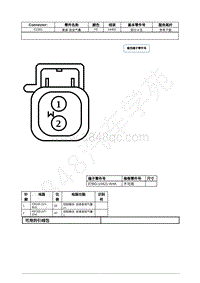 2021年福特全新锐界Edge接插件-C2351 乘客 安全气囊 