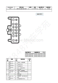 2021年福特全新锐界Edge接插件-C921 天窗 开启 面板 电机 总成 