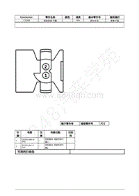 2021年福特全新锐界Edge接插件-C216A 驾驶员侧 气囊 