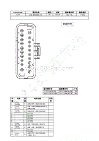 2021年福特全新锐界Edge接插件-C330 右前 座椅 控制 开关 