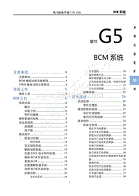2020-2021年风行T5 EVO-G5 BCM系统