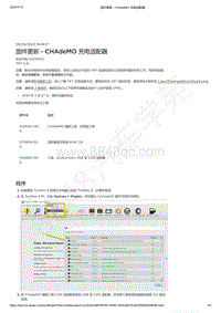 2021-2023年Model Y-固件更新 - CHAdeMO 充电适配器