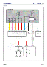 2020年风行景逸S50电路图-13.8.1 启动系统 