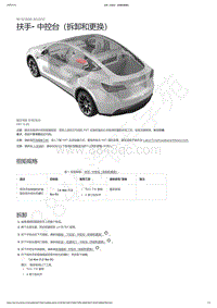 2021-2023年Model Y-扶手- 中控台（拆卸和更换）