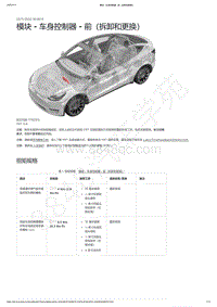 2021-2023年Model Y-模块 - 车身控制器 - 前（拆卸和更换）