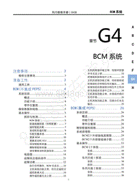 2021款新风行T5车型1.6L维修手册-G4BCM系统