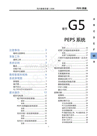 2021款新风行T5车型维修手册-G5PEPS系统