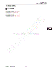 2015年传祺GA6维修手册-1.5T发动机-15 燃油供给系统