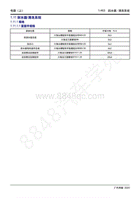 2020年传祺GA8维修手册-1.11 刮水器清洗系统