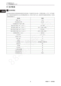 2017年传祺GS3维修手册-1.3T发动机-01 技术数据