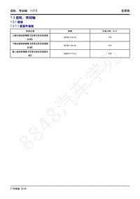 2019年传祺GS3维修手册-1.3 齿轮 传动轴