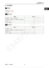 2017年传祺GS4 PHEV维修手册--01 技术数据