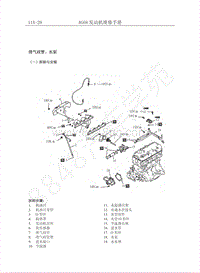 2011年长丰猎豹CT5维修手册-排气歧管 水泵