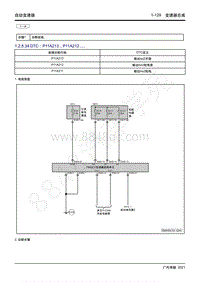 2021年影豹维修手册-7WF25A自动变速器-DTC P11A213 P11A212.....