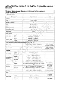 2013年现代索纳塔G2.0T维修手册-发动机机械系统