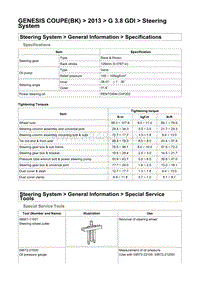 2013年劳恩斯酷派G3.8维修手册-转向系统