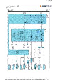 2011新索纳塔2.4电路图-指示灯 仪表