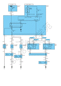 2009北京现代索纳塔 名驭电路图-玻璃和后视镜除雾器.pdf