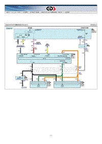 2015北京现代索纳塔电路图-制动大灯水平调整系统（AHLS）